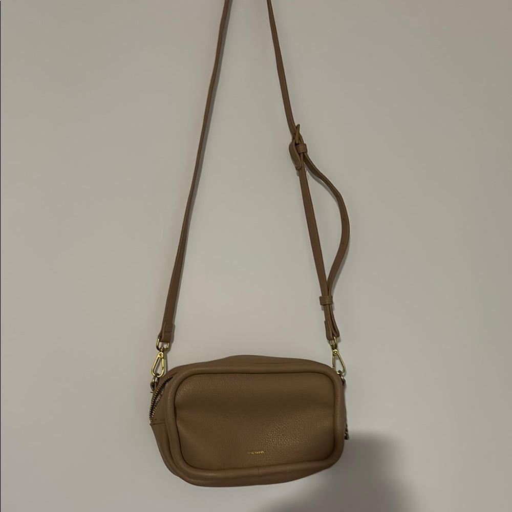 Pixie Mood Tan Leather Crossbody Bag